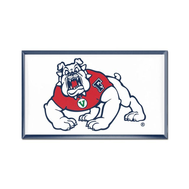 Imanes abovedados de los Bulldogs de Fresno State, 3" x 5"