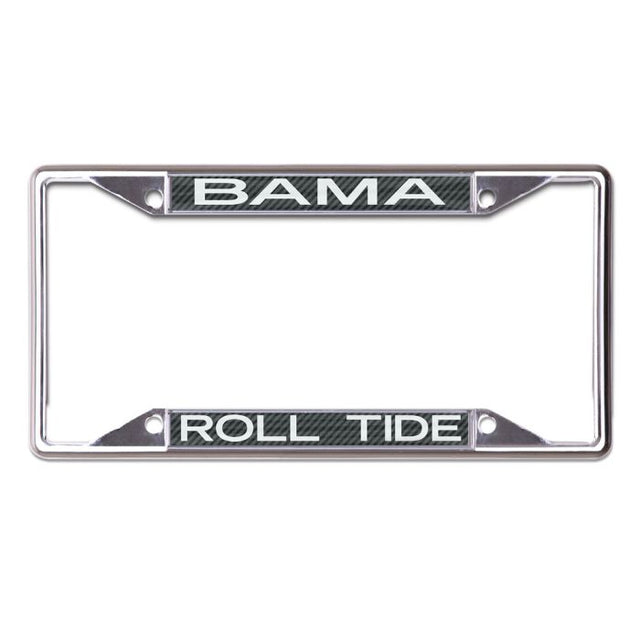 Alabama Crimson Tide CARBON Lic Plt Frame S/S Printed