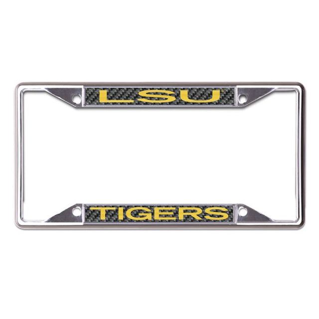 LSU Tigers CARBON Lic Plt Frame S/S Printed