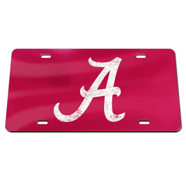 Matrícula especial acrílica de Alabama Crimson Tide VINTAGE