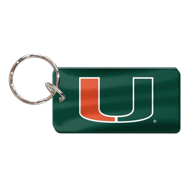 Miami Hurricanes Keychain Rectangle