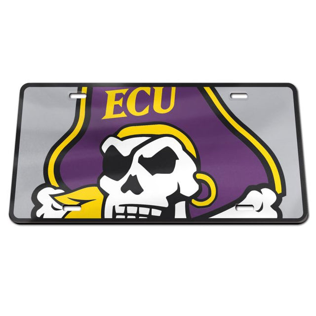 Matrícula especial acrílica MEGA de East Carolina Pirates