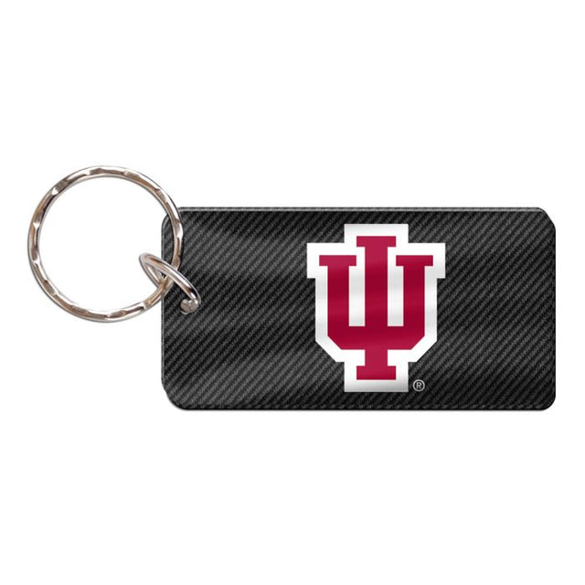 Llavero rectangular CARBON de Indiana Hoosiers