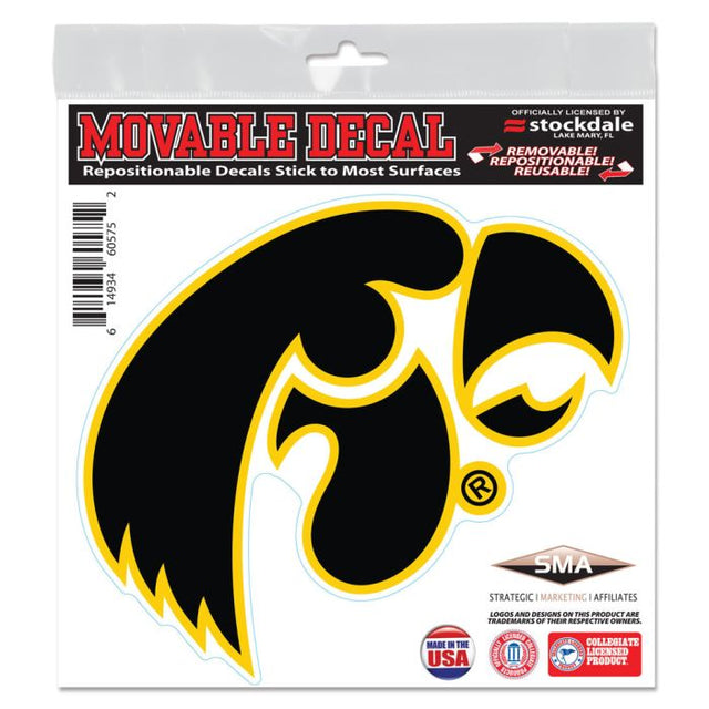 Calcomanía para todo tipo de superficies de Iowa Hawkeyes, 6" x 6"