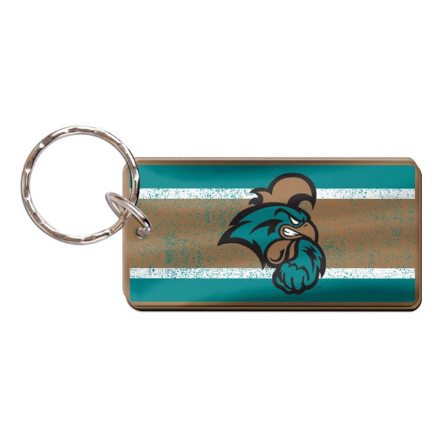 Coastal Carolina Chanticleers VINTAGE Keychain Rectangle