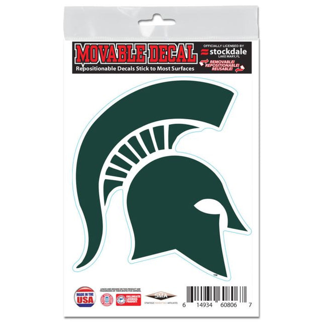 Calcomanías para todas las superficies de los Spartans de Michigan State, 3" x 5"