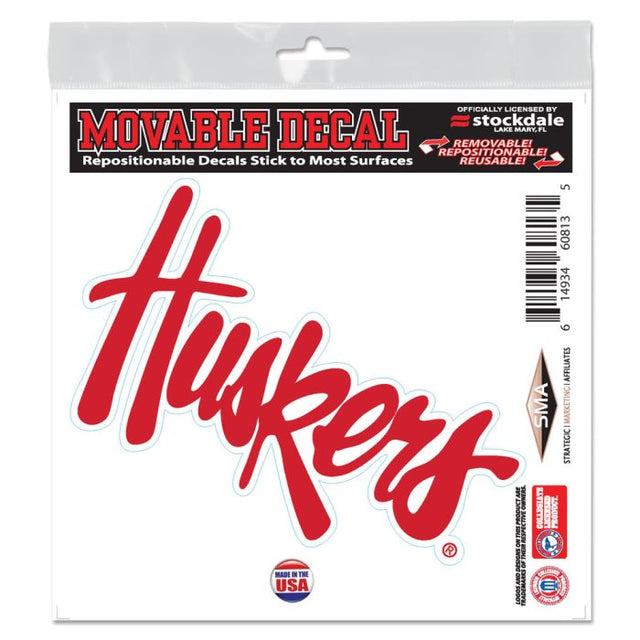 Nebraska Cornhuskers All Surface Decal 6" x 6"