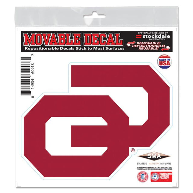 Oklahoma Sooners All Surface Decal 6" x 6"