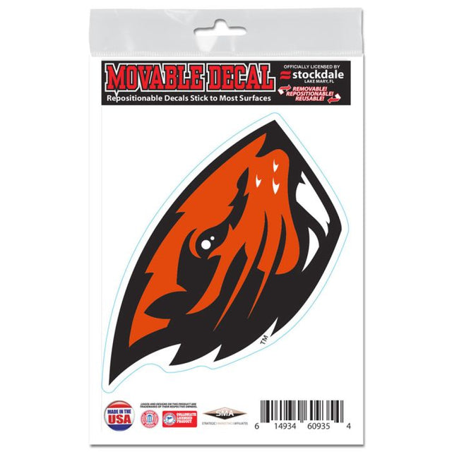 Calcomanías para todas las superficies de Oregon State Beavers, 3" x 5"