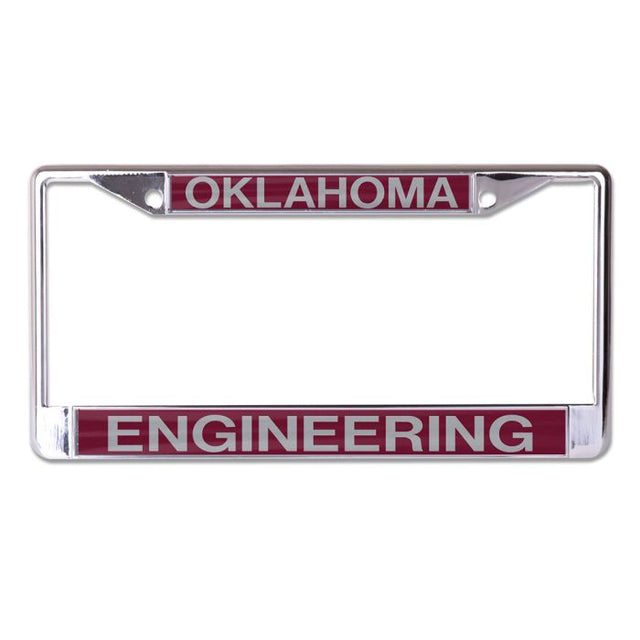 Oklahoma Sooners Egineering Lic Plt Frame S/L Printed