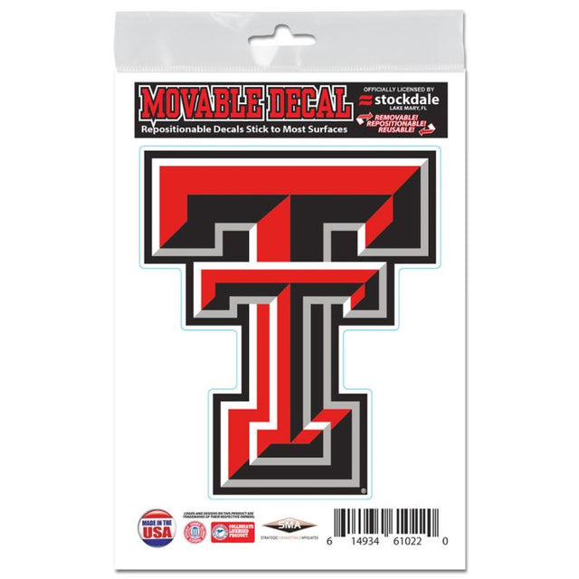 Calcomanías para todas las superficies de Texas Tech Red Raiders de 3" x 5"