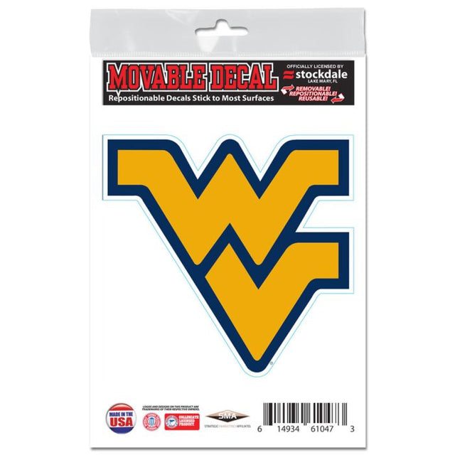 Calcomanías para todas las superficies de West Virginia Mountaineers de 3" x 5"