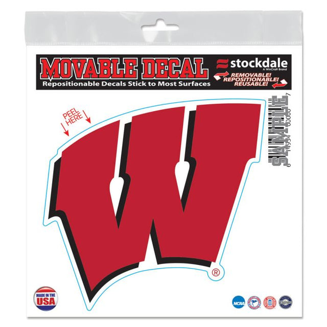 Wisconsin Badgers All Surface Decal 6" x 6"