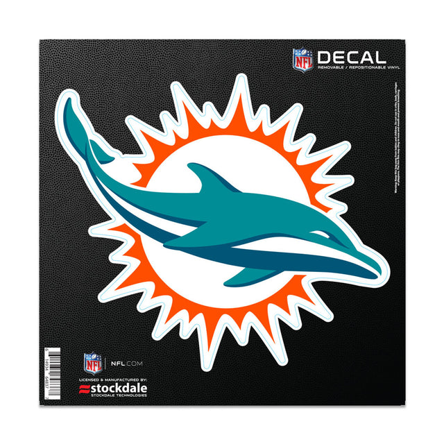 Calcomanía de los Miami Dolphins para todo tipo de superficies, 6 x 6 pulgadas