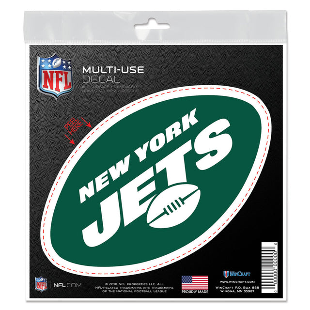 Calcomanía de los New York Jets para todo tipo de superficies, 6 x 6