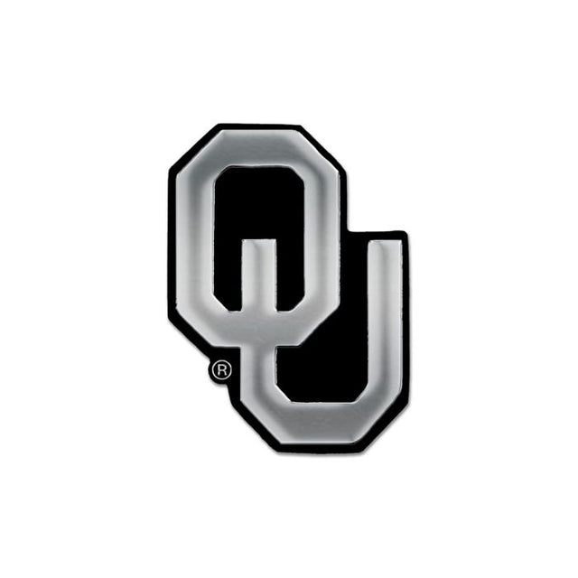 Oklahoma Sooners Chrome Free Form Auto Emblem