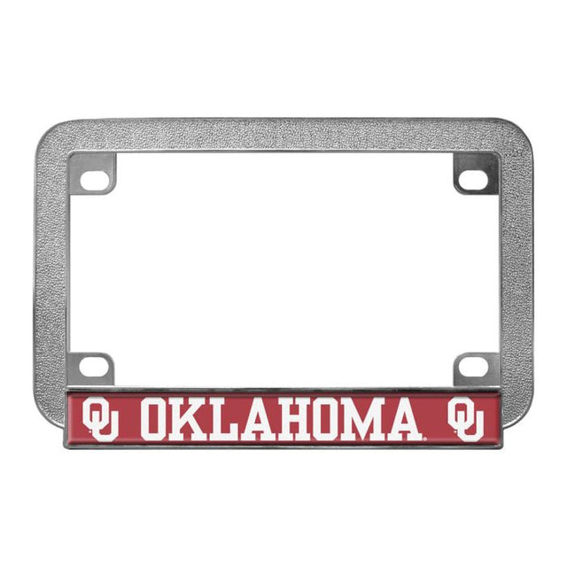 Marco de placa de metal para motocicleta de los Oklahoma Sooners