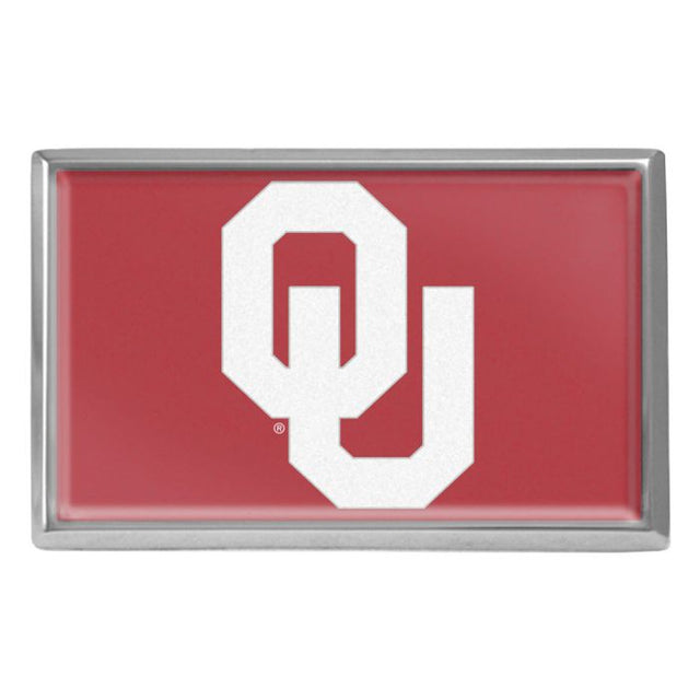 Emblema de metal cromado abovedado de los Oklahoma Sooners