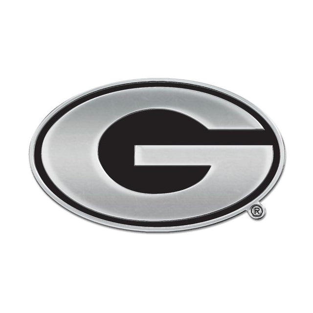 Georgia Bulldogs Chrome Free Form Auto Emblem