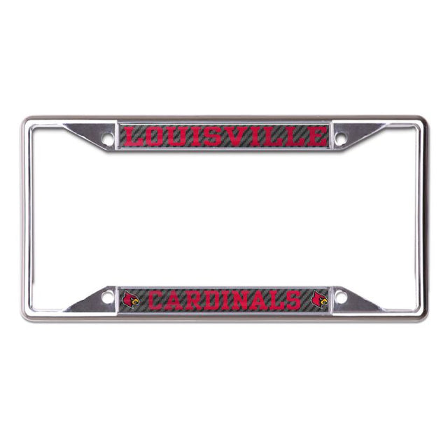 Louisville Cardinals CARBON Lic Plt Frame S/S Printed