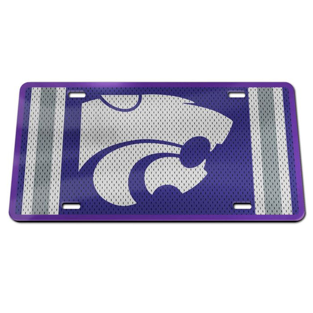 Matrícula acrílica especial JERSEY de Kansas State Wildcats