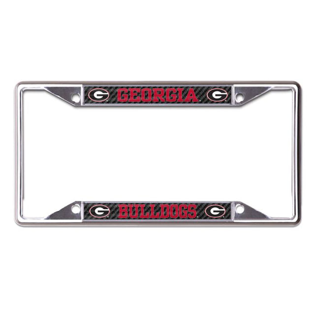 Georgia Bulldogs CARBON Lic Plt Frame S/S Printed