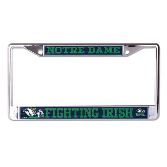 Notre Dame Fighting Irish MEGA Lic Plt Frame S/L Printed