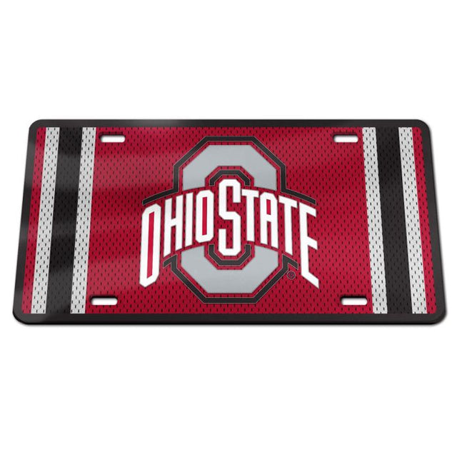 Ohio State Buckeyes JERSEY Specialty Acrylic License Plate