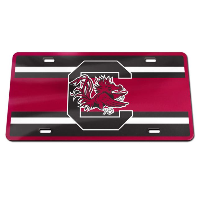 South Carolina Gamecocks STRIPES Specialty Acrylic License Plate