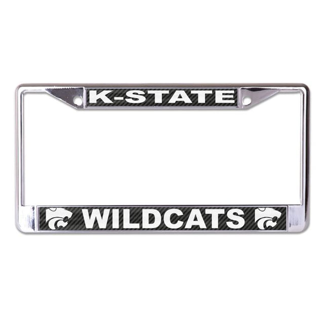 Kansas State Wildcats CARBON Lic Plt Frame S/L Printed