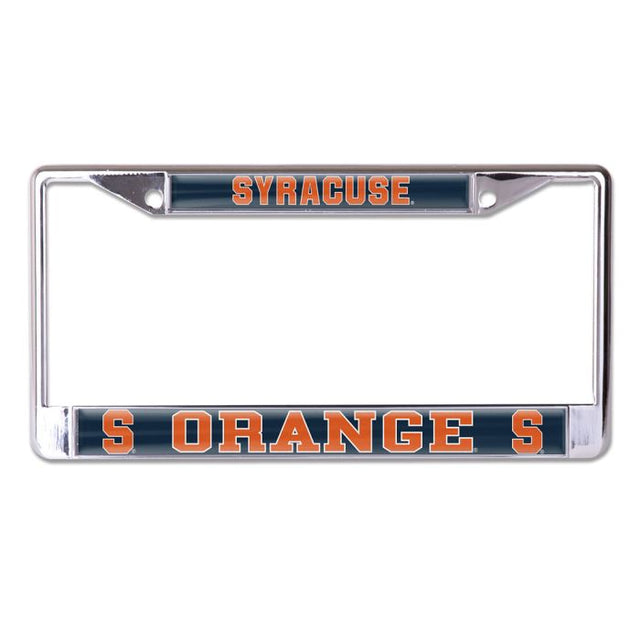 Syracuse Orange Lic Plt Frame S/L Domed