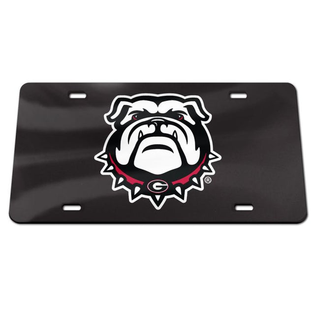 Matrícula acrílica especial de Georgia Bulldogs