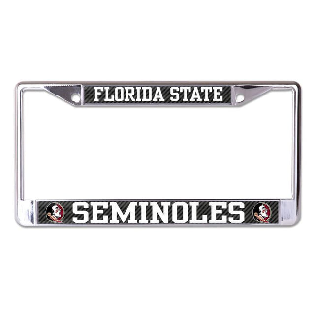 Florida State Seminoles CARBON Lic Plt Frame S/L Printed