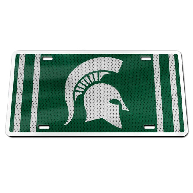 Michigan State Spartans JERSEY Specialty Acrylic License Plate