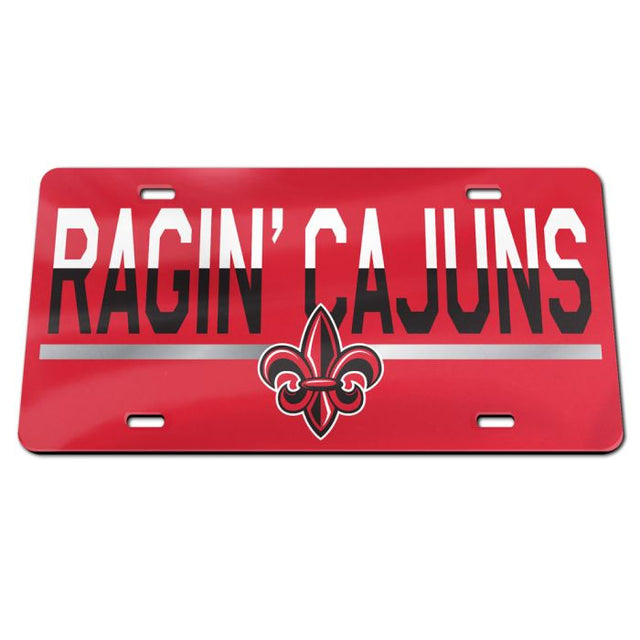 Louisiana - Lafayette Ragin Cajuns COLOR DUO Specialty Acrylic License Plate