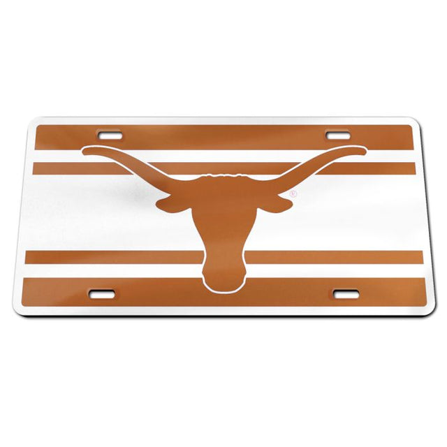 Texas Longhorns STRIPES Specialty Acrylic License Plate