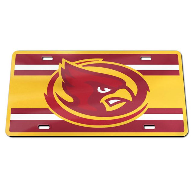 Iowa State Cyclones STRIPES Specialty Acrylic License Plate