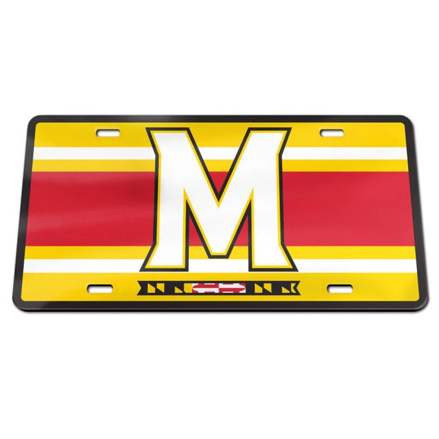 Maryland Terrapins STRIPES Specialty Acrylic License Plate