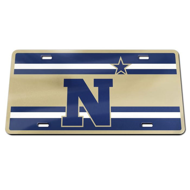 Navy Midshipmen STRIPES Specialty Acrylic License Plate