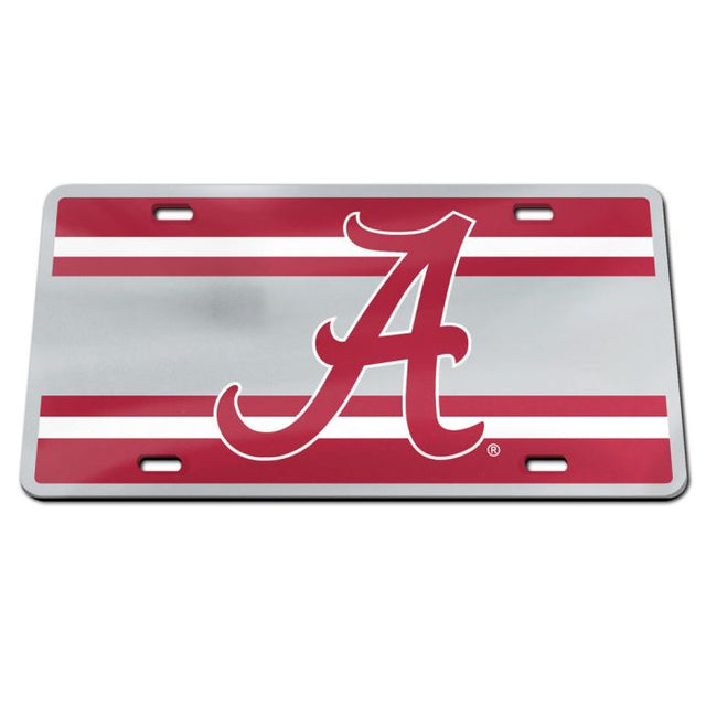 Alabama Crimson Tide STRIPES Specialty Acrylic License Plate