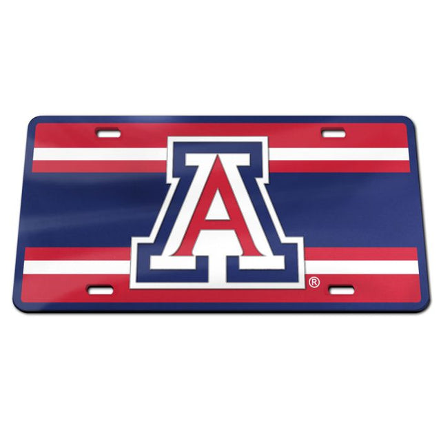 Arizona Wildcats STRIPES Specialty Acrylic License Plate