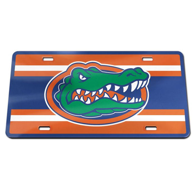 Florida Gators STRIPES Specialty Acrylic License Plate