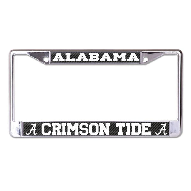 Cuadro Alabama Crimson Tide CARBON Lic Plt S/L Impreso