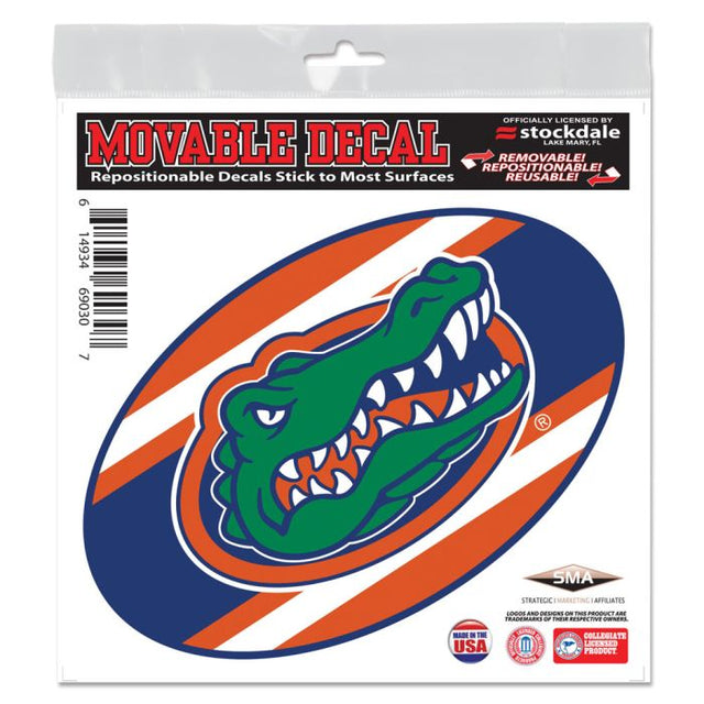 Calcomanía para todas las superficies con el logo de Florida Gators STRIPES de 6" x 6"