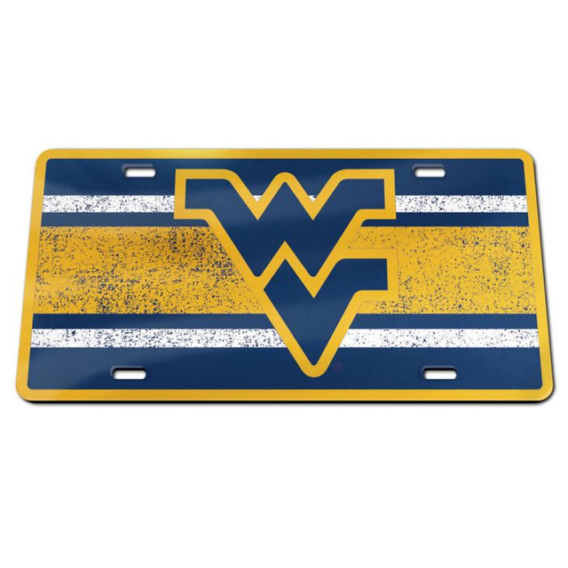 West Virginia Mountaineers VINTAGE Specialty Acrylic License Plate