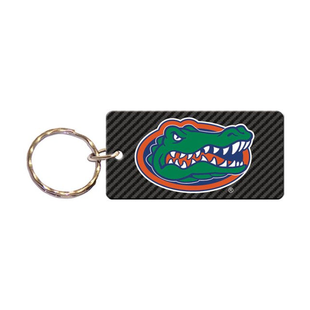 Llavero rectangular de carbono de Florida Gators