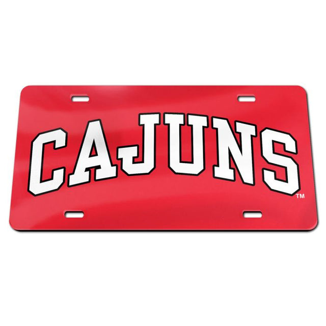 Louisiana - Lafayette Ragin Cajuns Acrylic Classic License Plates