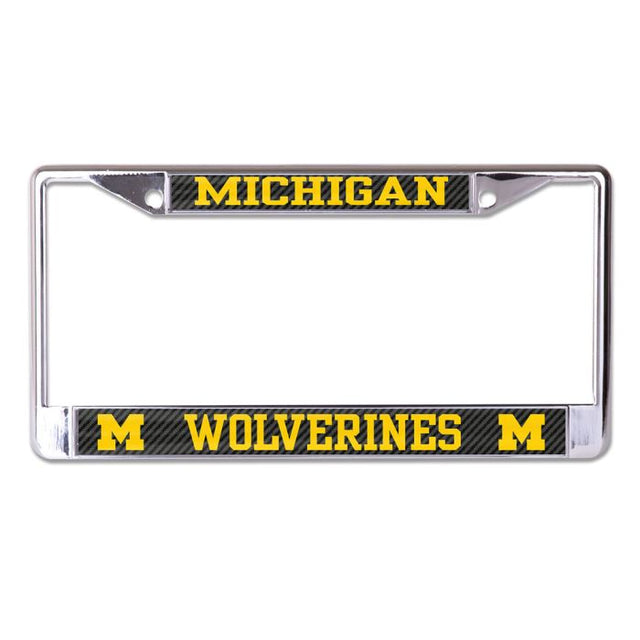 Cuadro Michigan Wolverines CARBON Lic Plt S/L Impreso