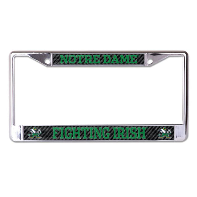 Notre Dame Fighting Irish CARBON Lic Plt Frame S/L Printed