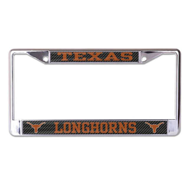 Texas Longhorns CARBON Lic Plt Frame S/L Printed